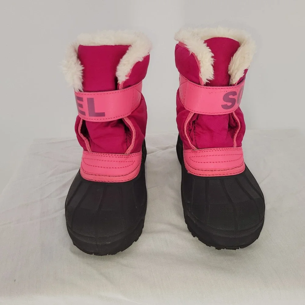 Sorel Kids' Pink‎ Snow Commander Boots ~ Fleece Lined